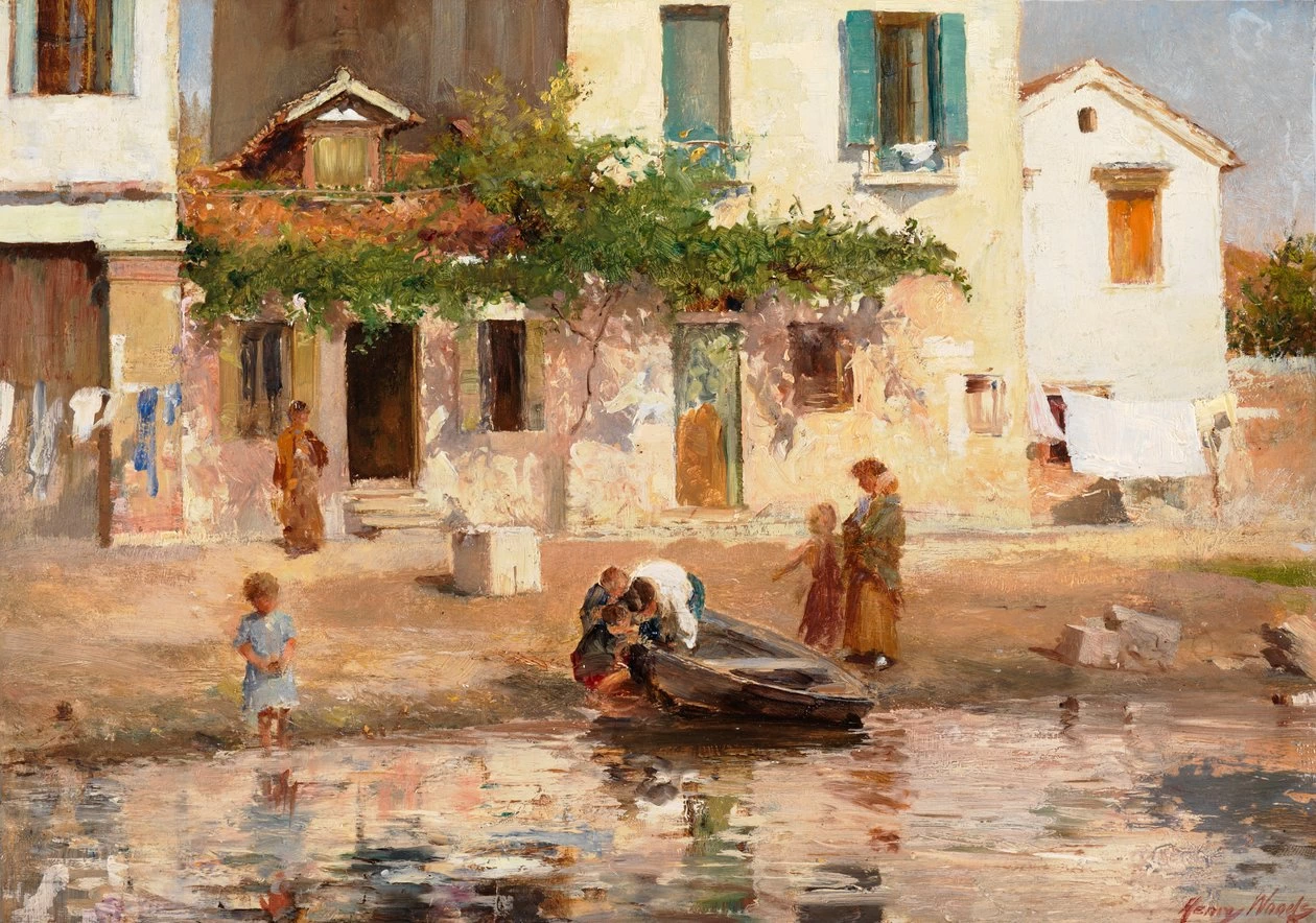 Figure al bordo dell'acqua